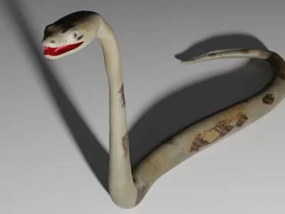 Boa Constrictor Snake Python Low-poly 3D model