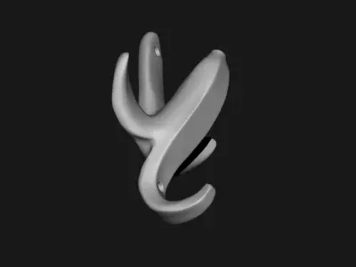 Banana Wall Hook 3D print model
