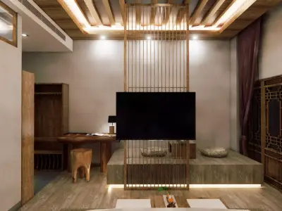 Hotel Room -B1 3D model