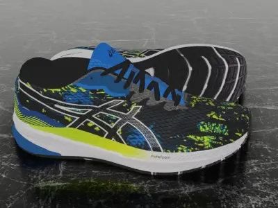 ASICS Mens GT-1000 11 Running 3D SHOES Low-poly 3D model