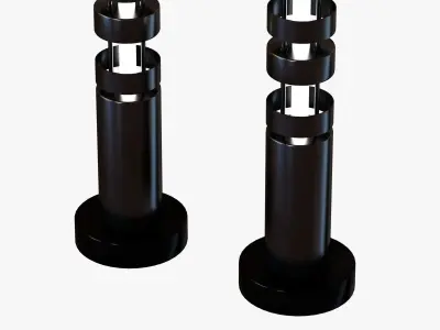 Serge Mouille Totem Floor Lamp 3D model