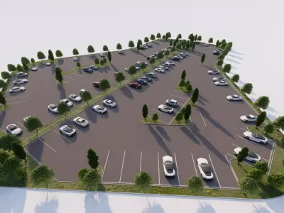 Parking-Parking Lot 3D model
