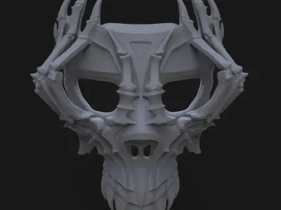 Skull mask 3D print model