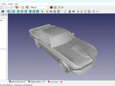 ford mustang  3D print model