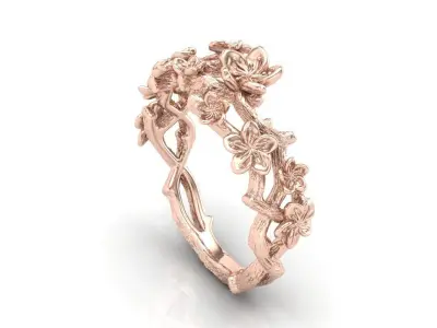 Sakura ring 3D print model