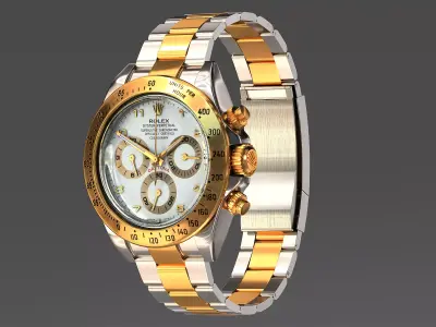 Rolex Oyster Perpetual Cosmograph Daytona model Low-poly 3D model