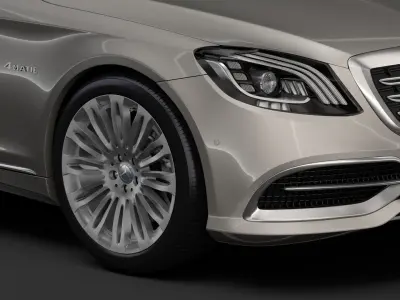 Mercedes Maybach S 560 4Matic X222 2018 3D model