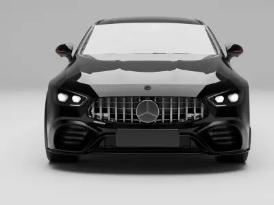 Mercedes Benz AMG GT63 with Interior  3D model