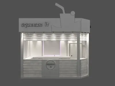  Booth Exhibition Stand a53 3D model