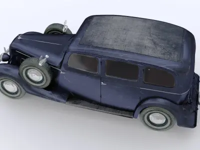 Wanderer 1937 AUDI Low-poly 3D model
