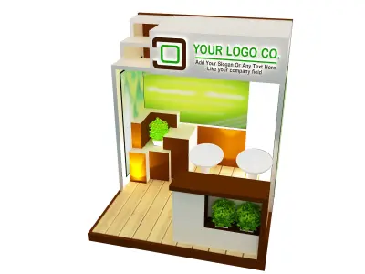 Booth Exhibition Stand a530b  3D model