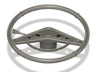 3d printable 1-24 17 inch Chevy Impala 59-60 steering wheel 3D print model