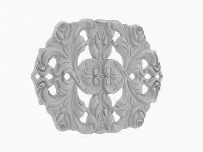 Cartouche Ornament 006 3D model
