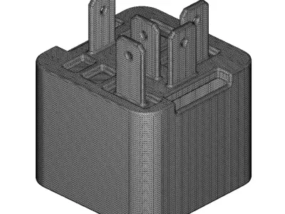 Plastic Auto Car Relay Switch Toy 3D model