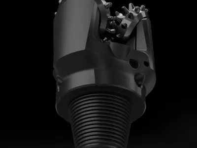 MINING DRILL BIT 3D model 3D model