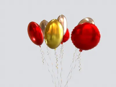 Helium Balloons 3D model
