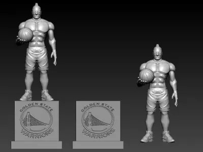 NBA - Golden State Warriors mascot statue - 3d Print 3D print model