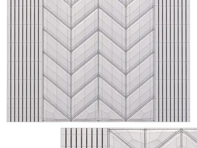 Decor chevron pattern 3D model