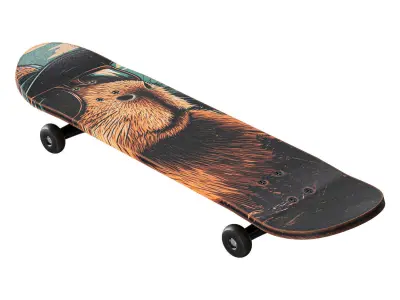 Skateboard set 01 3D model