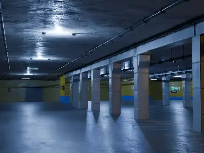 Japanese Parking Lot 3D model