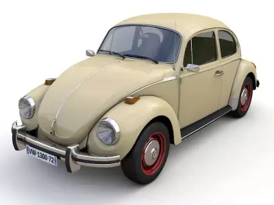 Volkswagen Super Beetle 1972 3D model