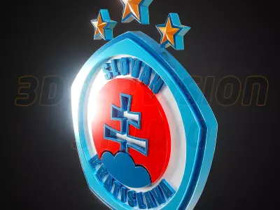 Slovan Bratislava logo - Cinematic - 3D print 3D model