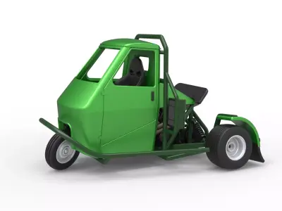 Ape car proto for dirt while turning Scale 1 to 25 3D print model