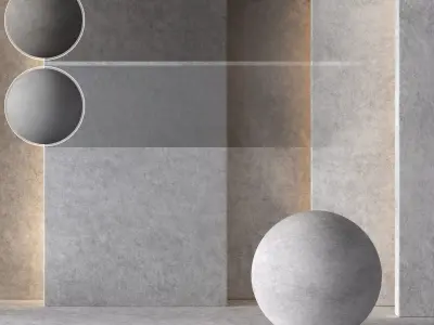 3 Decorative Concrete Plaster-Seamless-Tileable-DrCG No 60 3D model