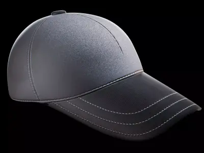P Cap 3D model