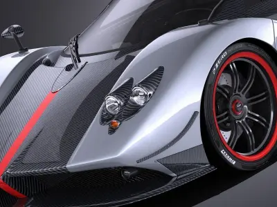 Pagani Zonda Cinque Roadster 2011 VRAY 3D model