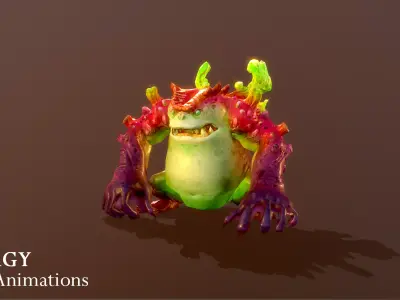 Gorgy 3D Animations Low-poly 3D model