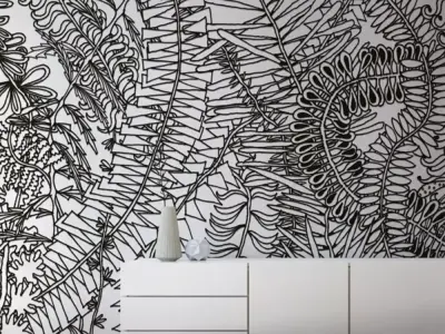  Botanical Frenzy Wallpaper Texture