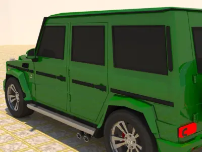 MERCEDES BENZ G550 G-WAGEN SUV  Low-poly 3D model