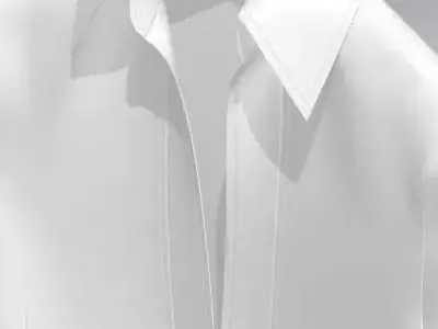 Woman luxury satin blouse 3D model