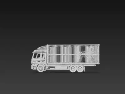 Cargo Truck Transport Model 3D print model
