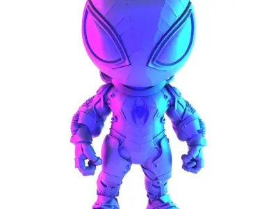 Cyberpunk Spiderman Mecha toy 3D print model