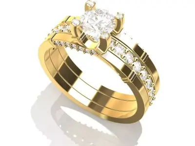 Engagement Ring 3D print model