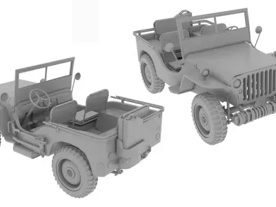 willy jeep basic  3D model