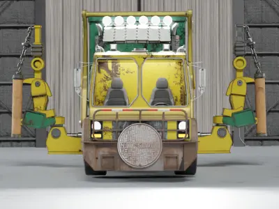 Ninja Turtle van  3D model