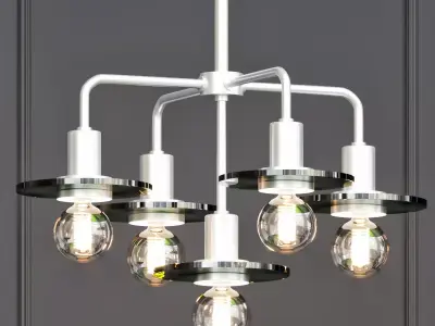 Corrigan Studio Rocco 5 Light Sputnik Chandelier  3D model