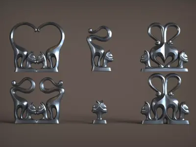 Cats Home Decor 3D print model