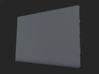 Rough Textured Stone Wall Mesh 3D model