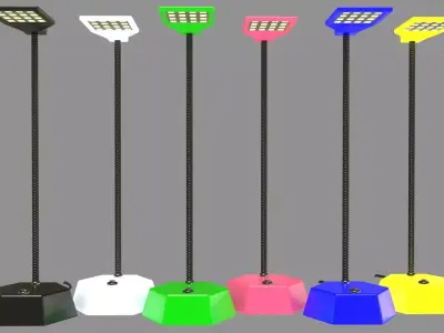 Office Lamps Low-poly 3D model