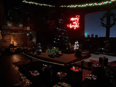 CR SERIES - Christmas Interior For Unreal Low-poly 3D model