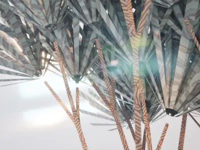 Conceptual shrub S1Bv6 Low-poly 3D model