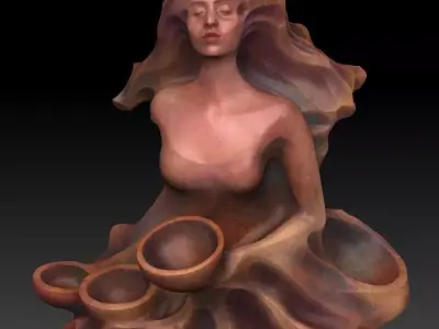 woman sculpture 3D print model