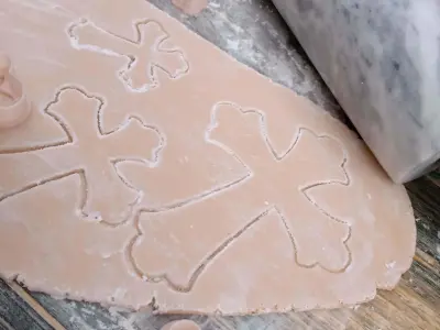 Set Cortantes Cruz Comunion Bautismo COokies 3D print model