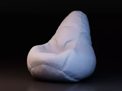 Bean Bag Chair Free low-poly 3D model