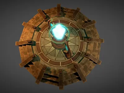 Desert Portal Low-poly 3D model