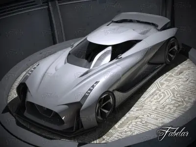 Nissan 2020 garage 3D model